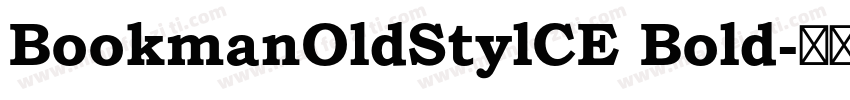 BookmanOldStylCE Bold字体转换